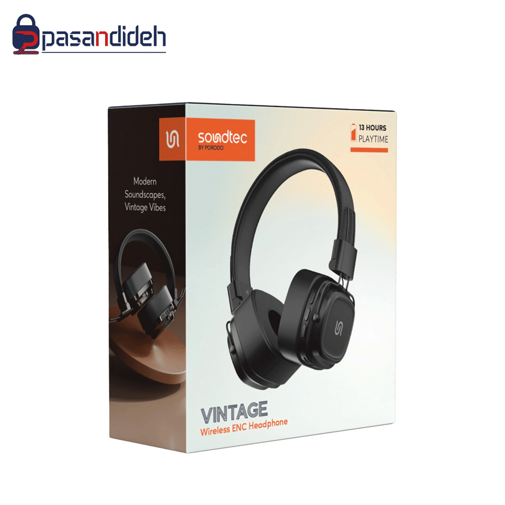 هدفون بی سیم پرودو  Porodo Vintage Wireless ENc
