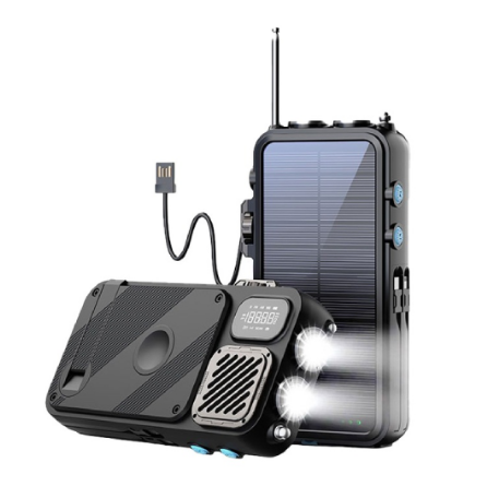 پاوربانک خورشیدی 16000 و اسپیکر بلوتوث پاورولوژی