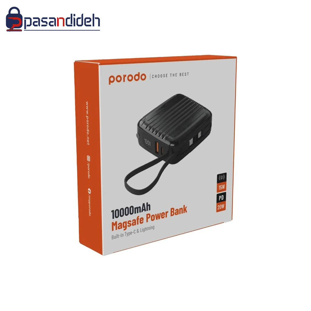 پاوربانک 10000 پرودو مدل Porodo PB041