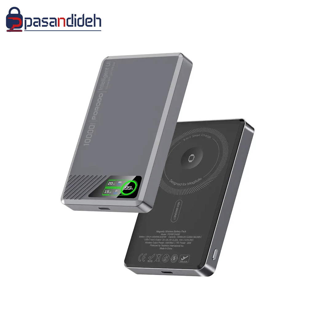 پاوربانک پرودو PORODO TFT DISPLAY 10k