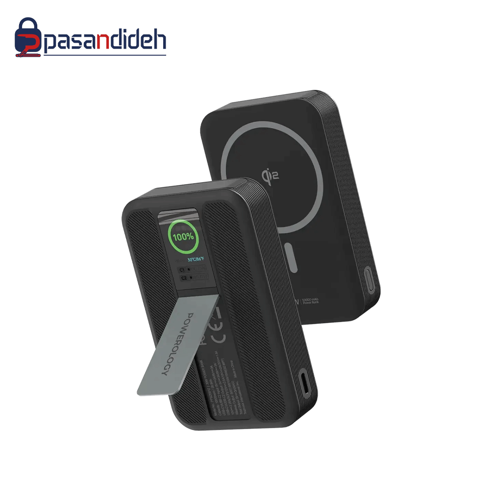 پاوربانک مگ سیف پاورولوژی مدل Powerology Vision 10000mAh MagSafe PPB20910