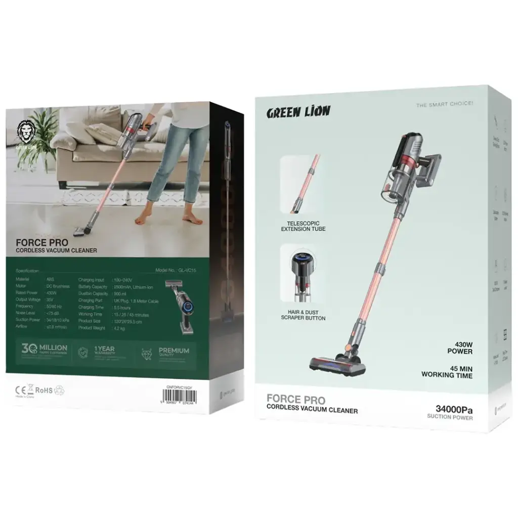 جارو شارژی گرین لاین مدل Green Lion Force Pro Cordless Vacuum Cleaner