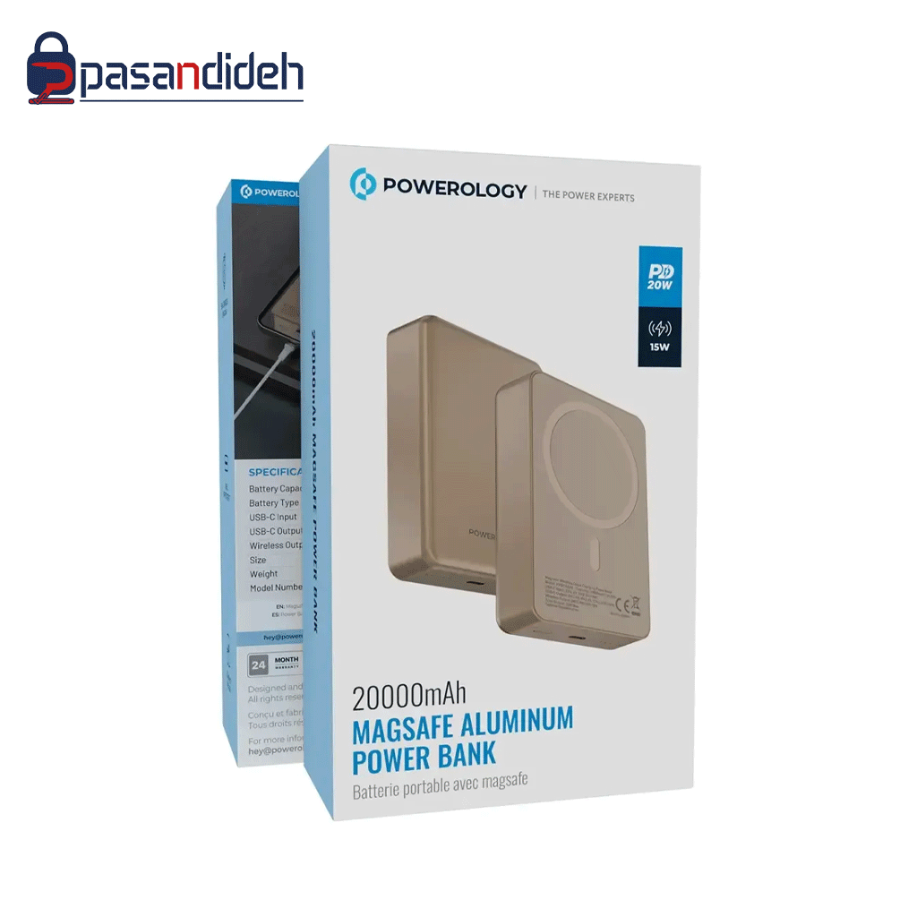 پاوربانک مگ سیف پاورولوژی 20000 mah مدل PPBCHA33
