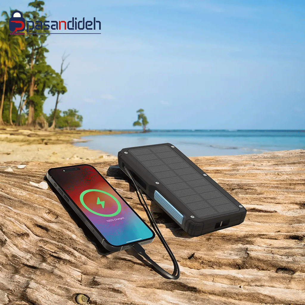 پاوربانک خورشیدی پاورولوژی 20000mah مدل Powerology PP076