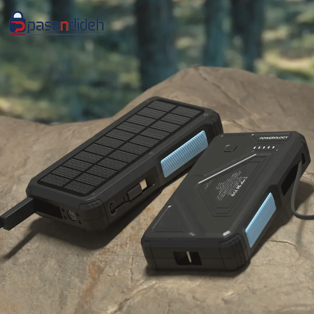 پاوربانک خورشیدی پاورولوژی 20000mah مدل Powerology PP076
