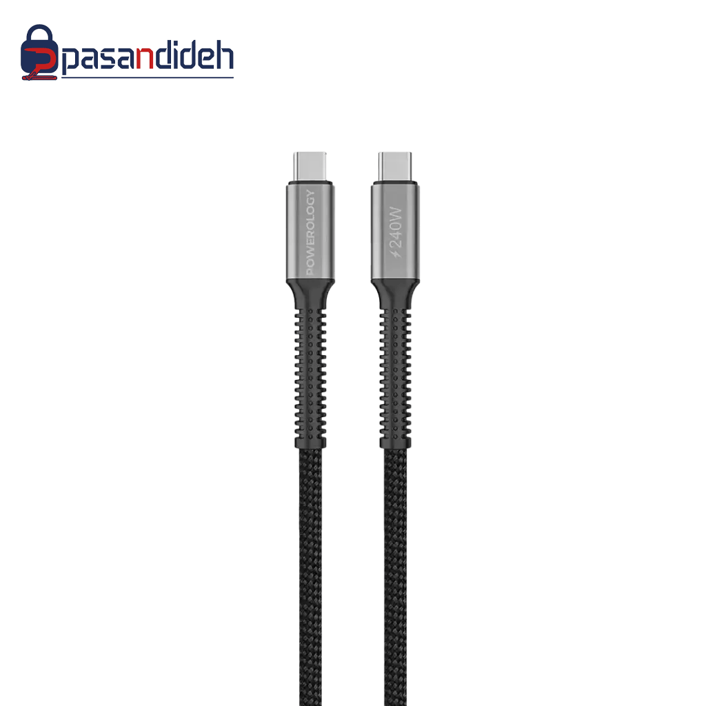 کابل شارژ پاورولوژی Powerology PCAB033BK USB4