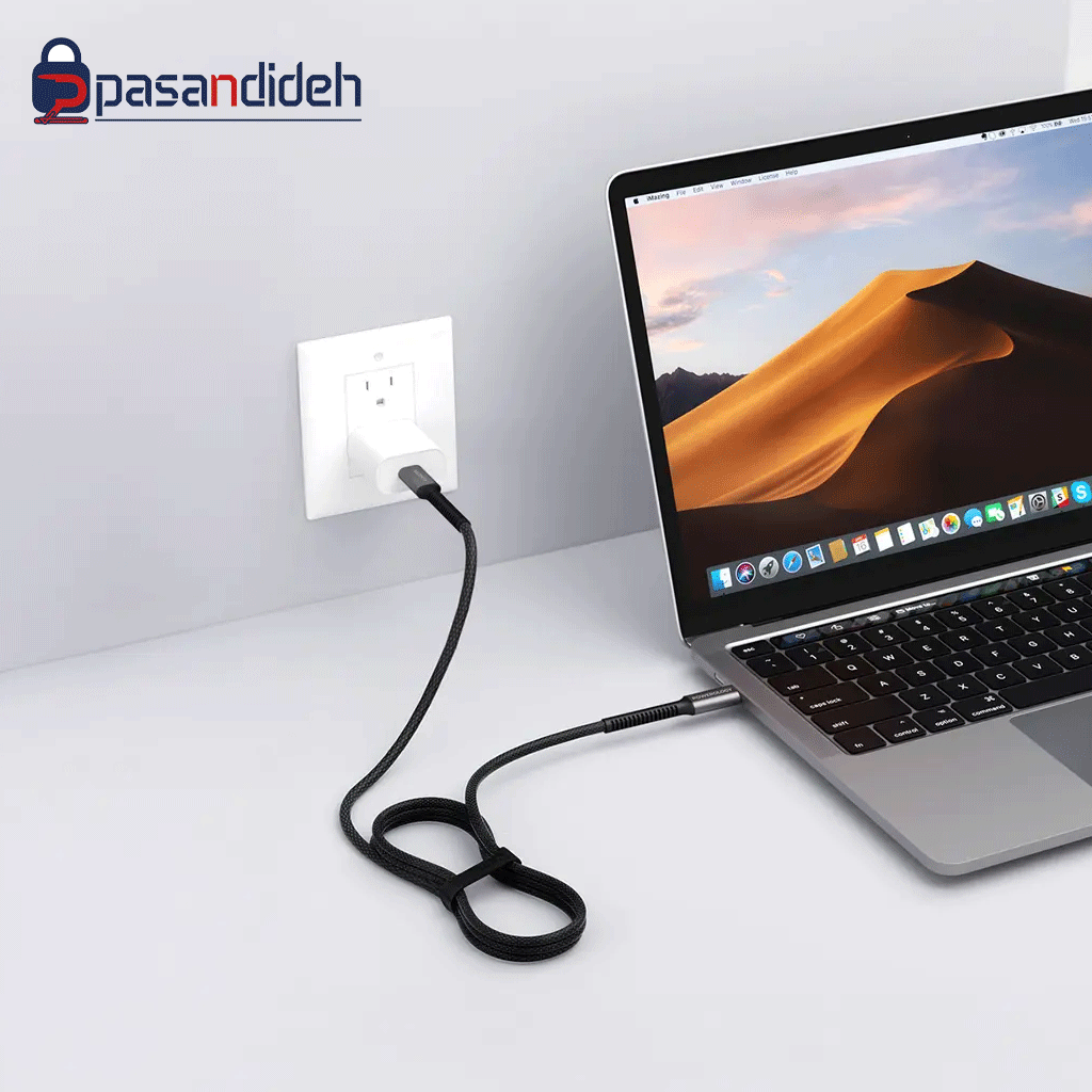 کابل شارژ پاورولوژی Powerology PCAB033BK USB4