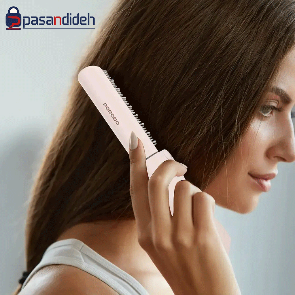 برس حرارتی پرودو Porodo Foldable mini Straightener Brush