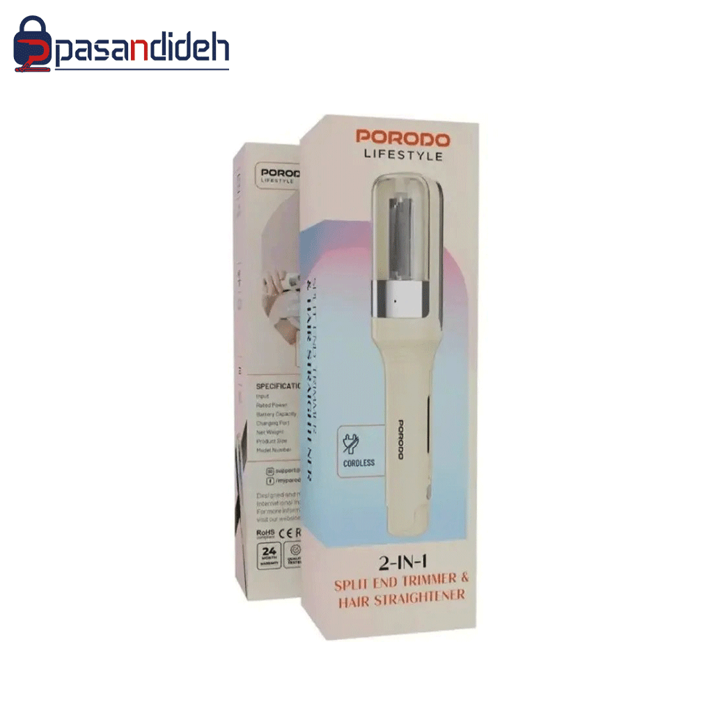 اتومو و موخوره گیر پرودو Porodo 2in1 Split END Trimmer & Hair Straightener