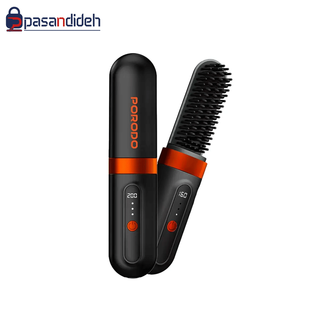 اتومو و برس حرارتی پرودو Porodo Portable Heated Styling Brush