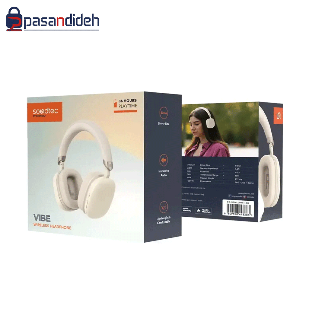 هدفون بلوتوثی پرودو مدل Porodo SOUNDTECH VIBE