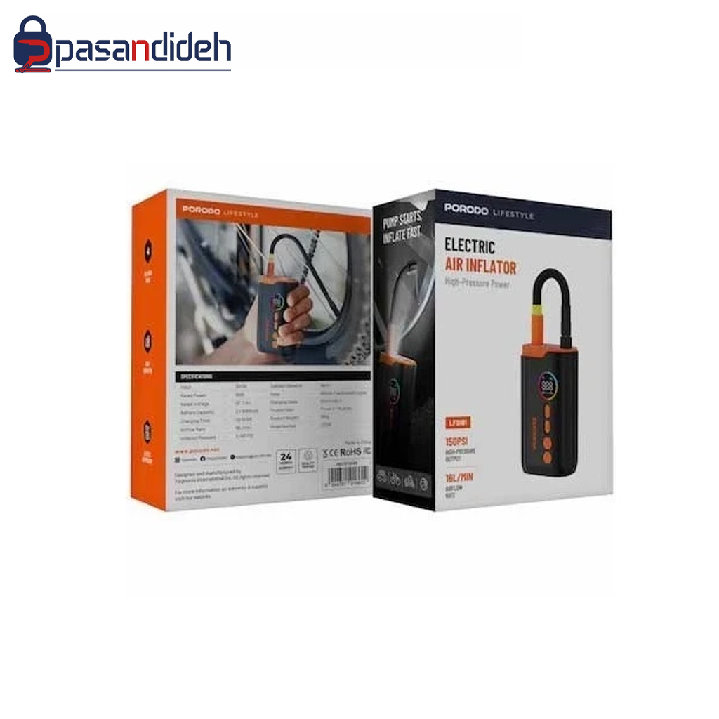 کمپرسور باد پرودو Porodo PD-LFST181 Lifestyle Air Inflator